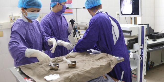 Ngậm đinh làm việc, quý ông 61 tuổi bị đinh vít nhọn lạc trong phế quản 2 0m7a7421a 5816